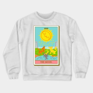 XVIII - The Moon - Tarot Card Crewneck Sweatshirt